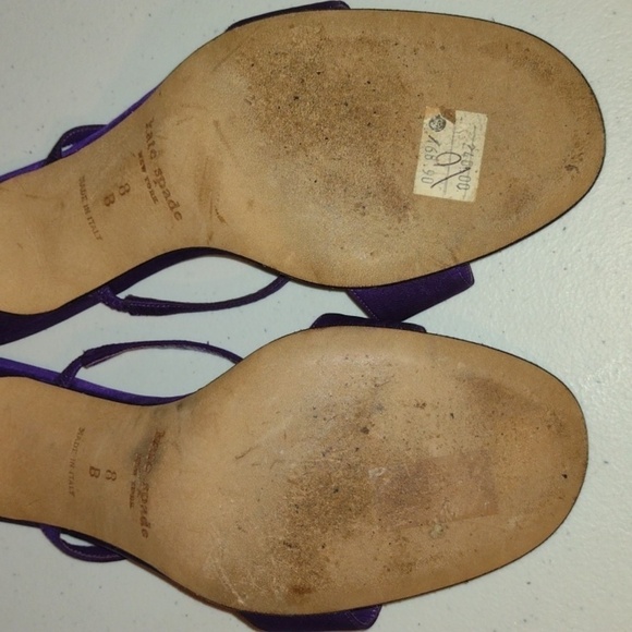 Kate Spade purple strappy heel slip-ons size 8 - Picture 5 of 12